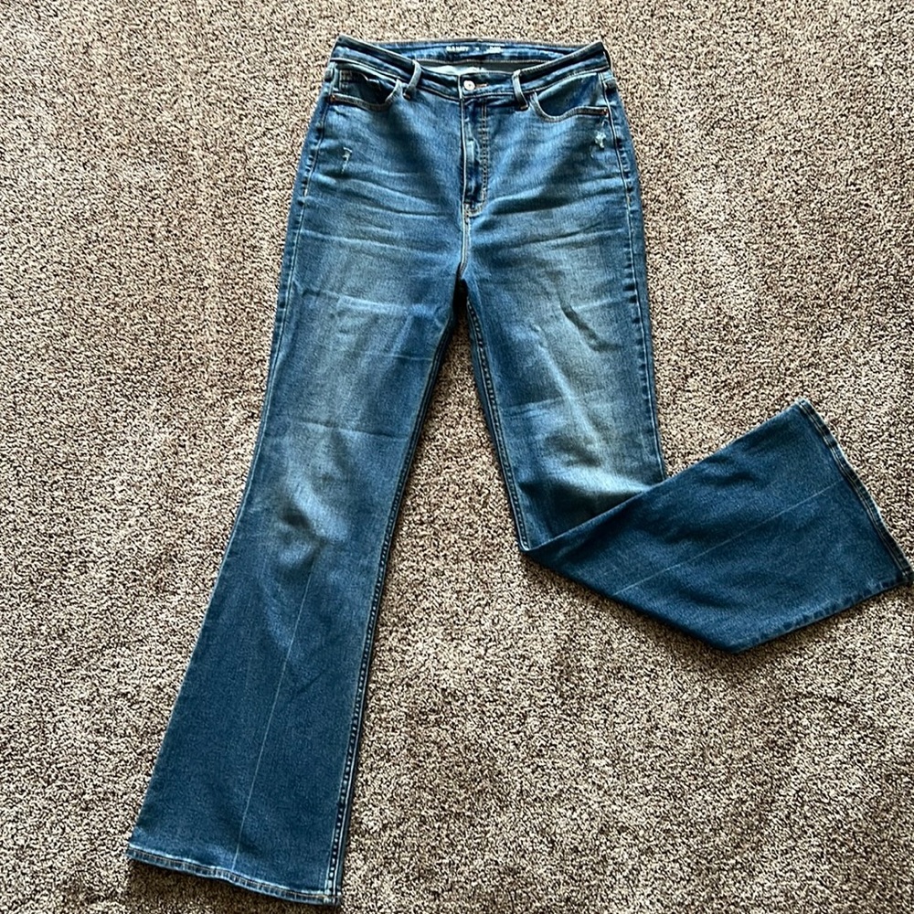 Womens high rise flare jeans